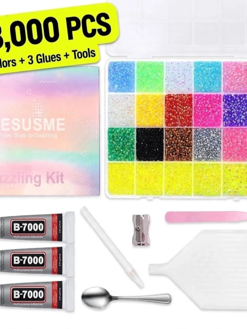 Bedazzling Kit 28,000 PCS 24 Colors NWT
